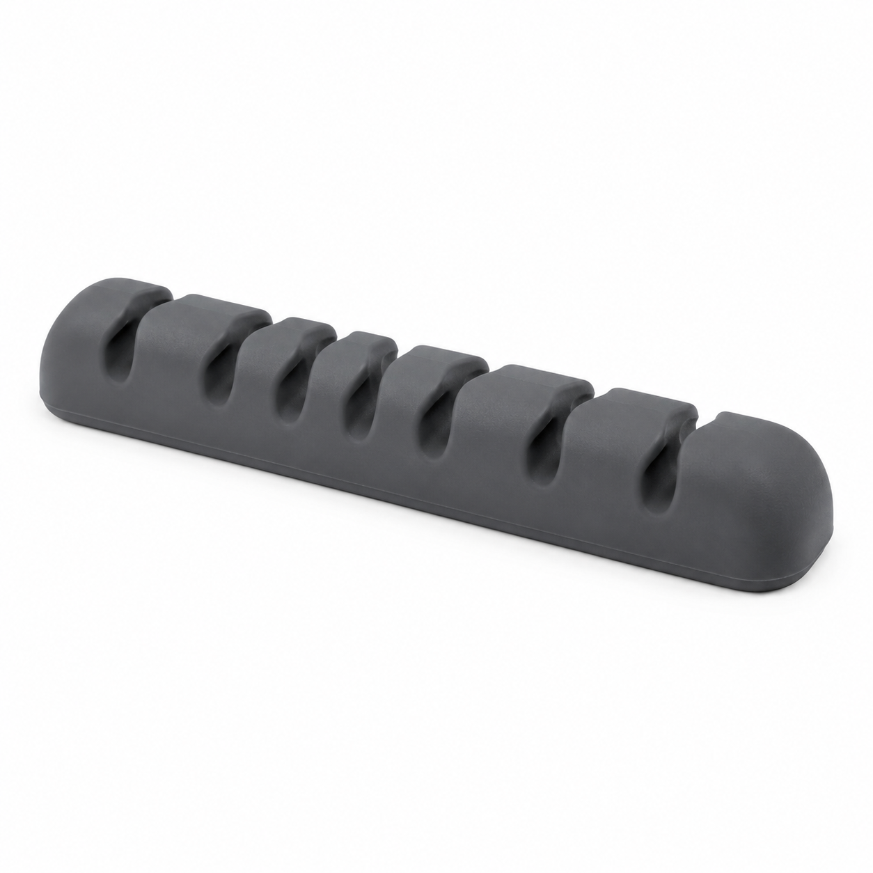 Organisateur de câbles de bureau en silicone - 7 passages