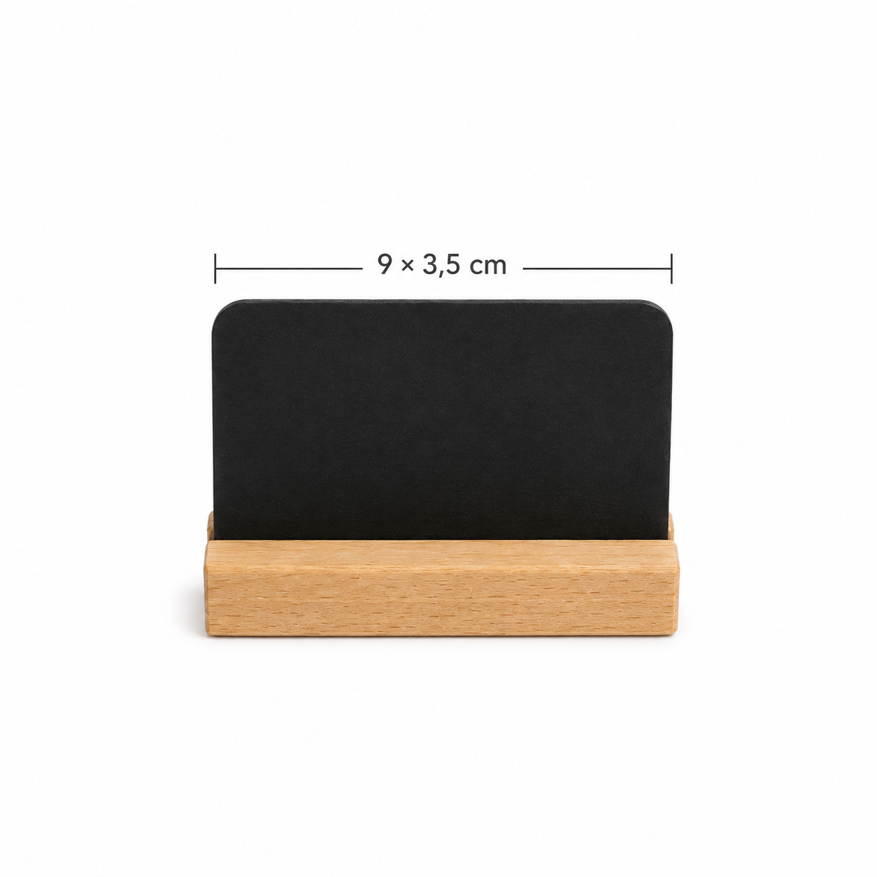 Étiquettes de rangement réinscriptibles avec support en bois - lot de 8