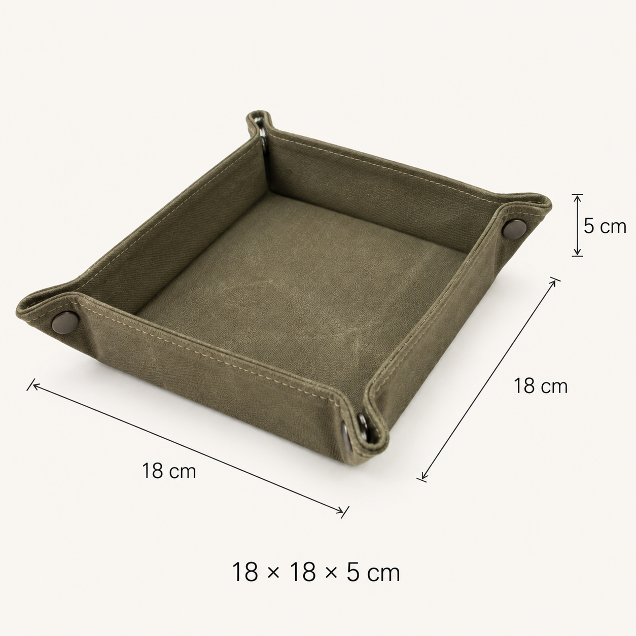 Vide-poches de bureau pliable en toile cirée