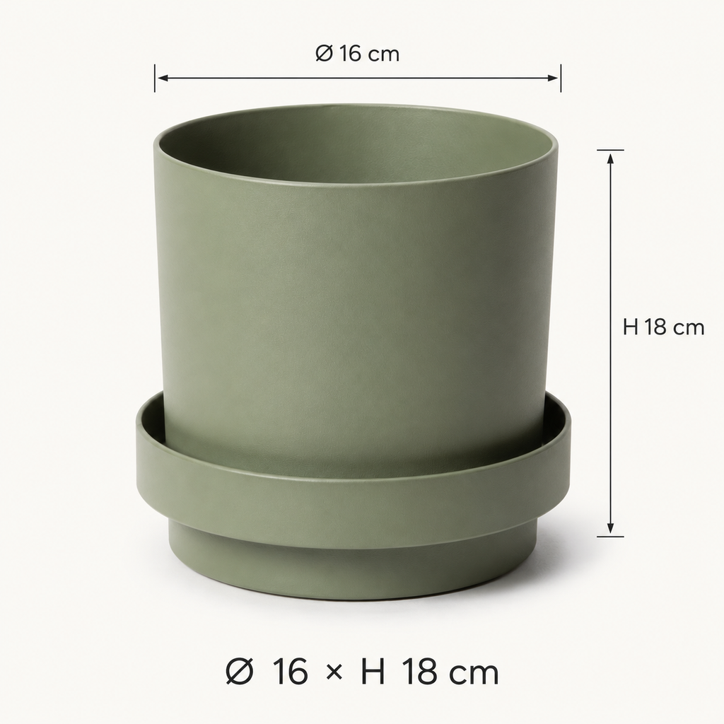 Cache-pot décoratif à anneau de rangement intégré