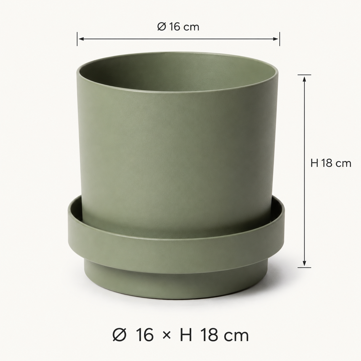 Cache-pot décoratif à anneau de rangement intégré